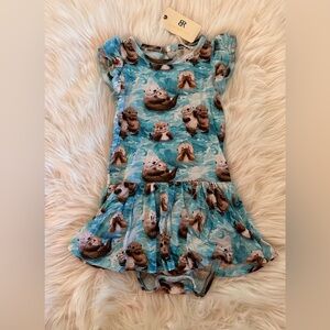 NWT Bums & Roses My Otter Half Bodysuit Twirl 3T